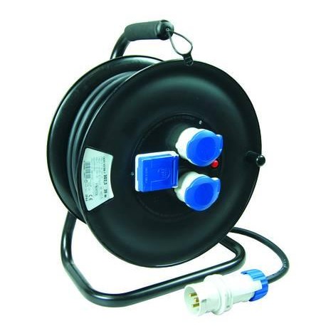 AVVOLGICAVO ELETTRICO DA CANTIERE UNIVERSALE 3 PRESE MT.30 94214