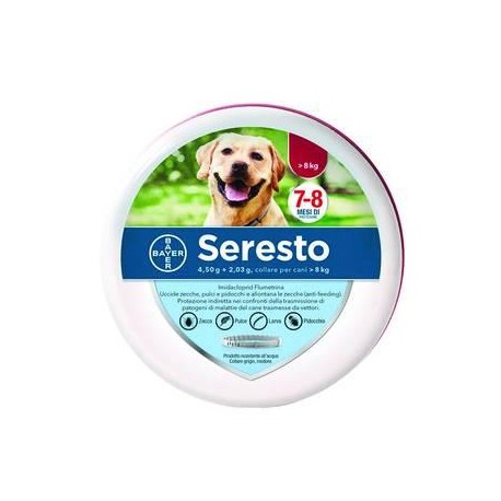COLLARE SERESTO CONTRO PULCI E ZECCHE CANI OLTRE 8 KG. 279932