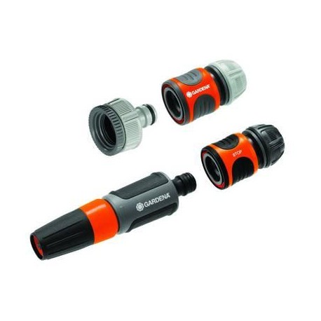 SET COMPLETO PER COLLEGARE IL TUBO DA GIARDINO AL RUBINETTO GARDENA 345521