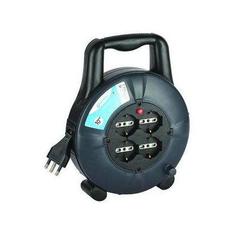 AVVOLGICAVO ELETTRICO 4 PRESE 10MT. 413831
