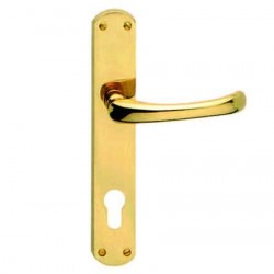 MANIGLIA RIO CON PLACCA IN OTTONE 145251