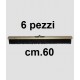 SCOPA INDUSTRIALE PIUMA 6pezzi CM.60 SENZA MANICO 8617001