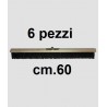 SCOPA INDUSTRIALE PIUMA 6pezzi CM.60 SENZA MANICO 8617001