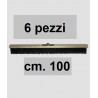 SCOPA INDUSTRIALE PIUMA 6 pezzi cm.100 SENZA MANICO 8617002