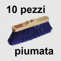 SCOPA INDUSTRIALE SENZA MANICO EXTRA PIUMATA BLU 10 pezzi 8591218