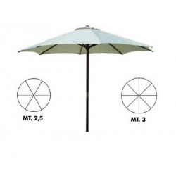 OMBRELLONE TONDO IN LEGNO