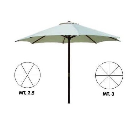 OMBRELLONE TONDO IN LEGNO
