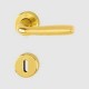 MANIGLIA PER PORTE HOPPE MOD.MARIBOR CON ROSETTA ORO LUCIDO ALL.0125700