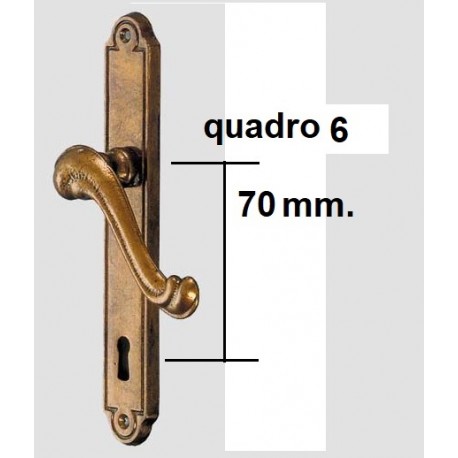 MANIGLIA BAROCCO PLACCA Q.6 1020012