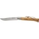 COLTELLI OPINEL INOX C/GHIERA VIROBLOC GIGANTE N.13 C/CINTURINO CUOIO 0034A