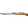 COLTELLI OPINEL INOX C/GHIERA VIROBLOC GIGANTE N.13 C/CINTURINO CUOIO 0034A