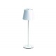 LAMPADA DA TAVOLO A LED RICARICABILE BIANCA mm.105x360h. 458818