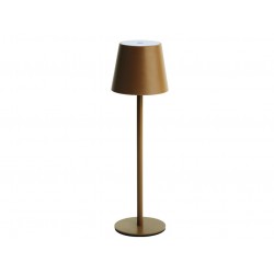LAMPADA DA TAVOLO A LED RICARICABILE BRONZO mm.105x360h. 458825