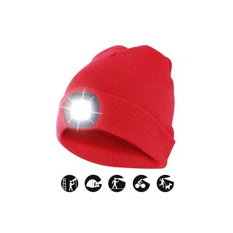 CAPPELLINO ROSSO CON LED FRONTALE 5392710