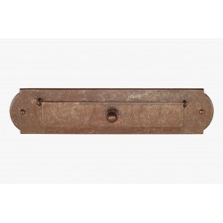 bucalettere per porta ferro forgiato marrone 260x60mm. FM047.R