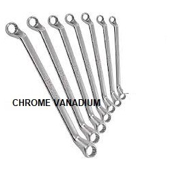 SERIE CHIAVI POLIGONALI 8-22 PEZZI 7 CHROME VANADIUM