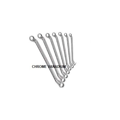 SERIE CHIAVI POLIGONALI 8-22 PEZZI 7 CHROME VANADIUM