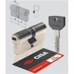 CILINDRO DOPPIO A PROFILO EUROPEO ASIX P8 CISA 0Q311 VARIE MISURE