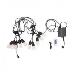 CAVO 7metri LUCI SOLARE LED CON LAMPADINE E27 9781435