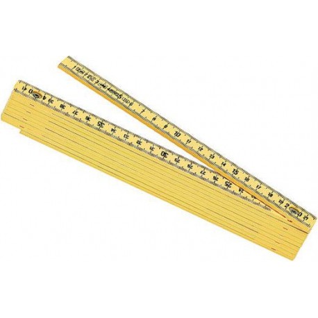 DOPPIMETRI 2METRI FIBRA DI VETRO 10 STECCHE METRICA 0024K