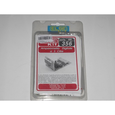 kit didattico elettronico AMPEROMETRO DIGITALE A 3CIFRE Else Kit RS356