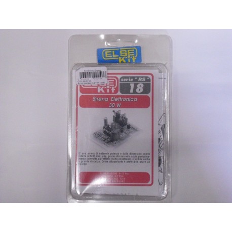 kit didattico elettronico SIRENA ELETTRONICA 30WATT Else Kit RS18