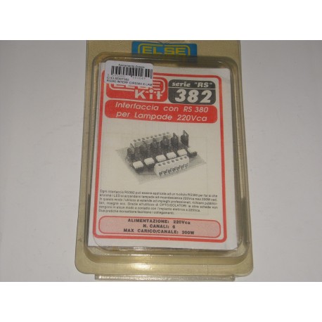 kit didattico elettronico INTERFACCIA CON RS380 X LAMP.230VCA Else Kit RS382