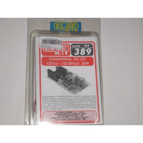 kit didattico elettronico CONVERTITORE DC-DC 12VCC-15/35VCC 30W Else Kit RS389