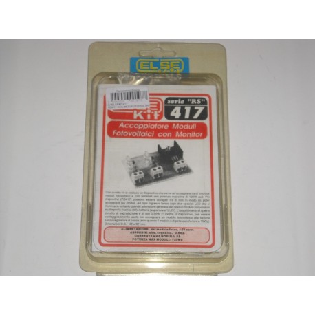 kit didattico elettronico ACCOPPIATORE MODULI FOTOV. MAX 120W Else Kit RS417