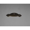 maniglia per mobile ottone bronzato con piastra interaase 64mm. 0201500