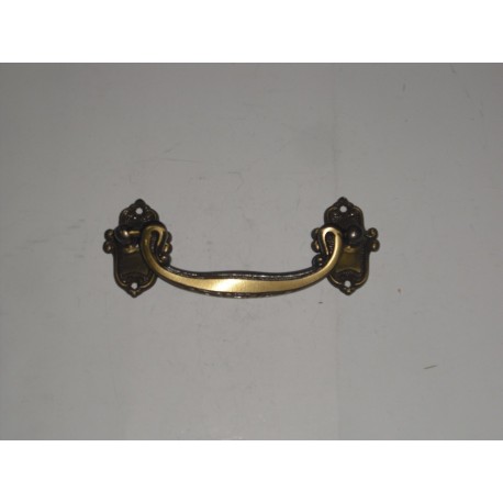 maniglia per mobile ottone bronzato interasse 96mm. A111901/B
