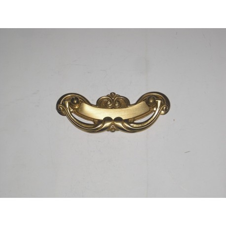 maniglia per mobile ottone lucido interasse 76mm. A19/1217B