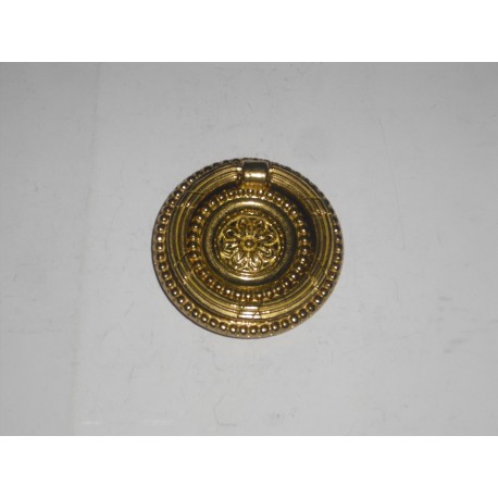 maniglia per mobile ottone lucido diam.60mm. A1670/60