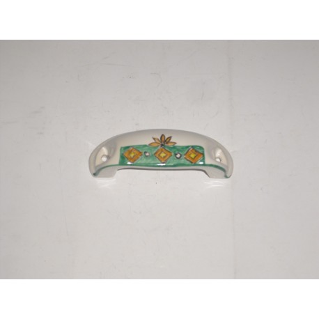 maniglia per mobile ceramica dipinta a mano 64mm. 0013