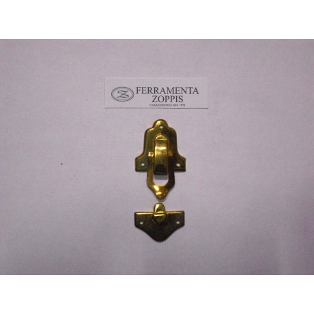 chiusura a scatto in ottone 70x40mm. 9600/65
