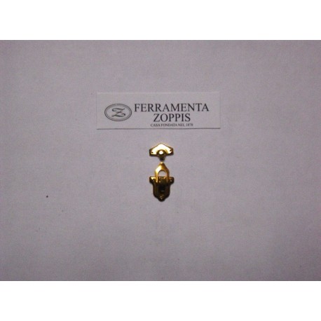 chiusura a scatto in ottone 26x17mm. 9600/26