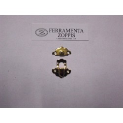 chiusura a scatto in ottone 30x30mm. 414411030