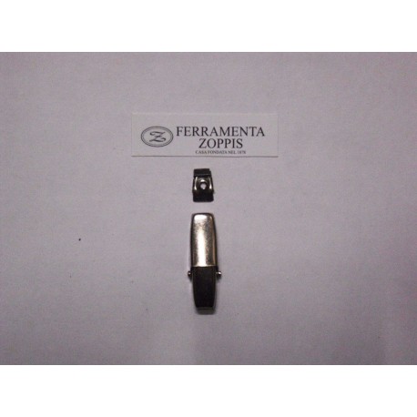 chiusura a scatto cromata 50x15mm. FCM2