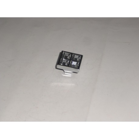 pomo crystal cromato 27x27mm. 5101315