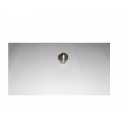 pomo in acciaio cromo satinato con guarnitura ottone lucido d.25 A1106POMP25S