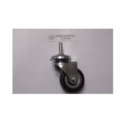 ruota in gomma nera ruotante per mobile d.60 per.fil.10MAX30 2735027