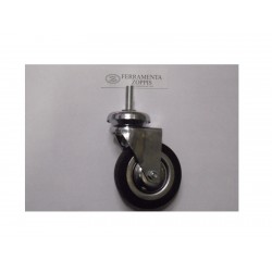 ruota in gomma nera ruotante per mobile d.80 per.fil.10MAX30 2735036