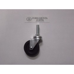 ruota in gomma nera ruotante d.50 per.fil.10max30 2749042