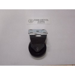 ruota in gomma nera d.60 piastra 60x60  2725306