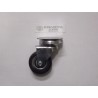 ruota in gomma nera ruotante per mobile d.60 piastra 65x50 2735009