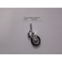 ruota in gomma nera ruotante d.40 per.fil. 8MA x30 2737028