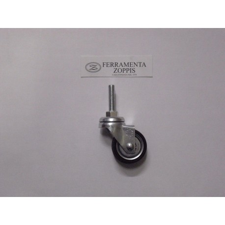 ruota in gomma nera ruotante d.40 per.fil. 8MA x30 2737028