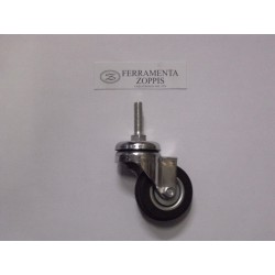 ruota in gomma nera ruotante d.50 per.fil. 8MA x30 2737031