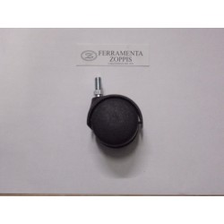 ruota in plastica nera ruotante d.50 per.fil. 8MA x15 07.0202005041