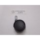 ruota in plastica nera ruotante d.50 c/perno d.12 5184/50